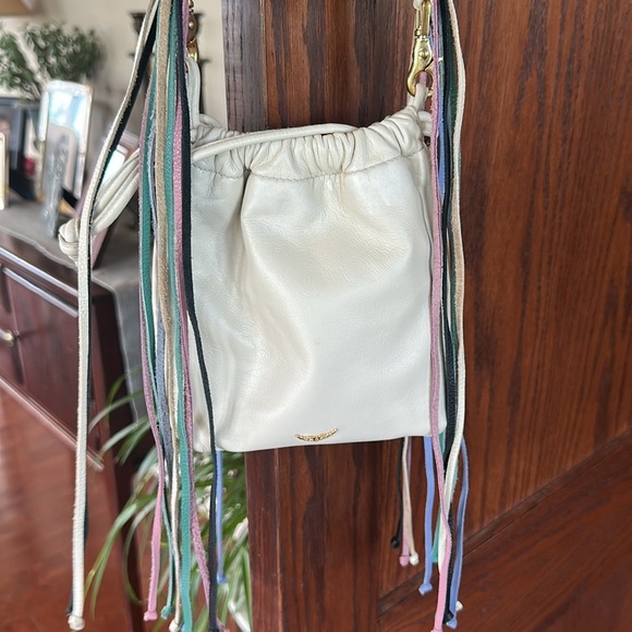 ZADIG & VOLTAIRE Rock Go Leather Bag with Macrame Strap - Picture 7 of 14